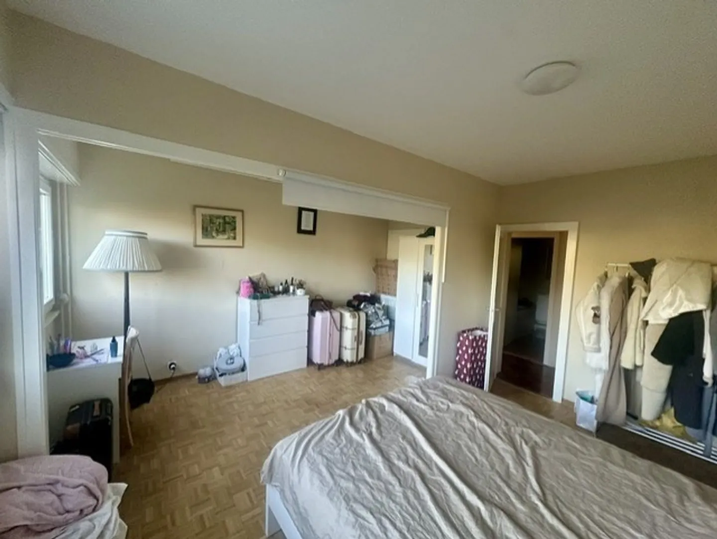 Bright crossing apartment, view of the Alps and lake. - Photo 4 of 10