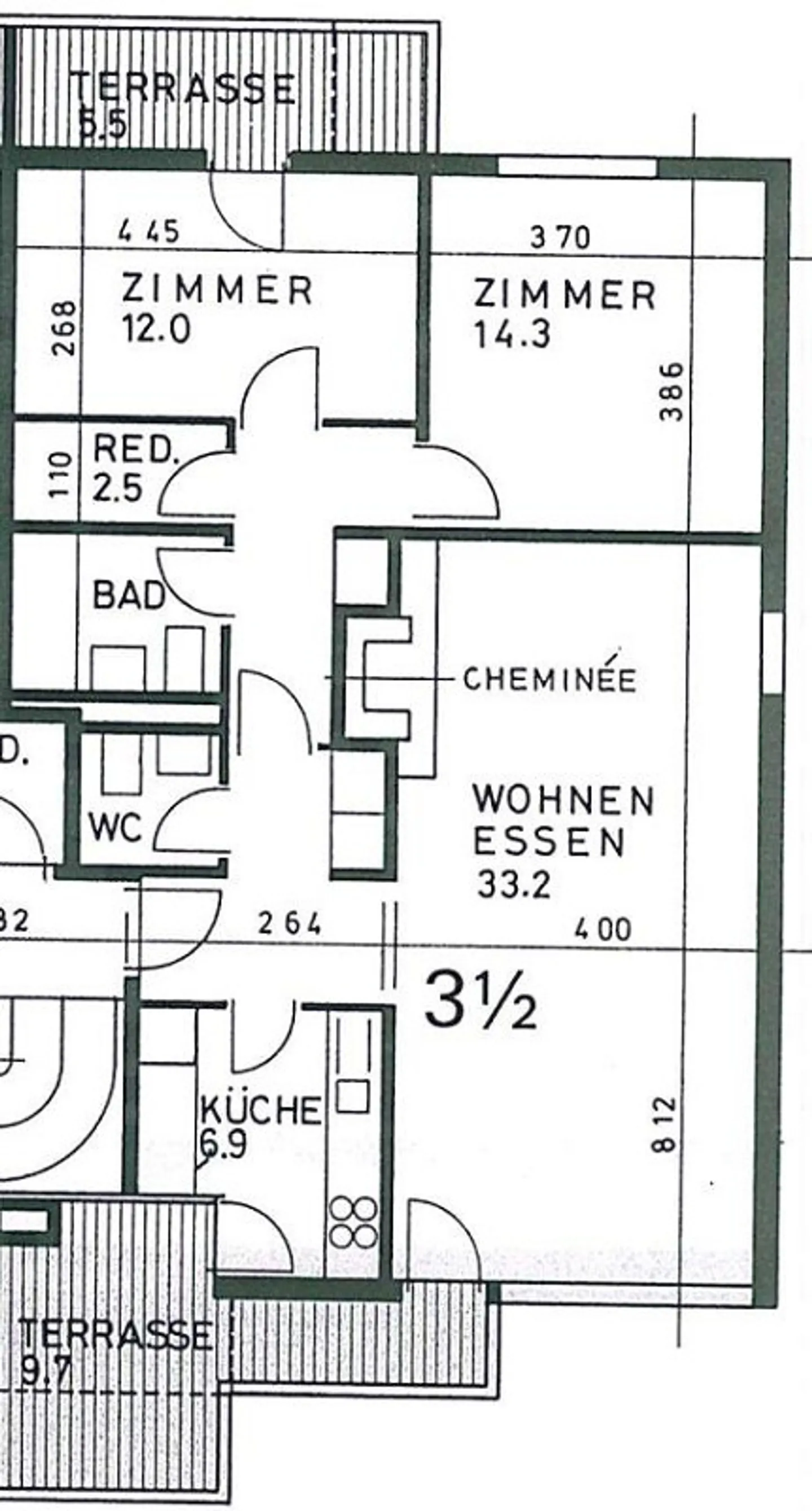 Appartement spacieux de 3,5 pièces avec cheminée - Photo 12 sur 12