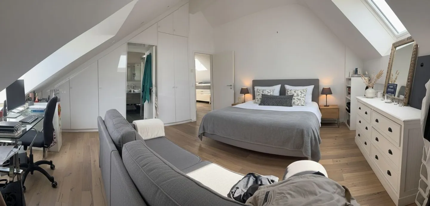 Schönes Dachgeschoss-Apartment 4,5 Zimmer / 3 Schlafzimmer / Garten in Founex - Photo 6 of 12