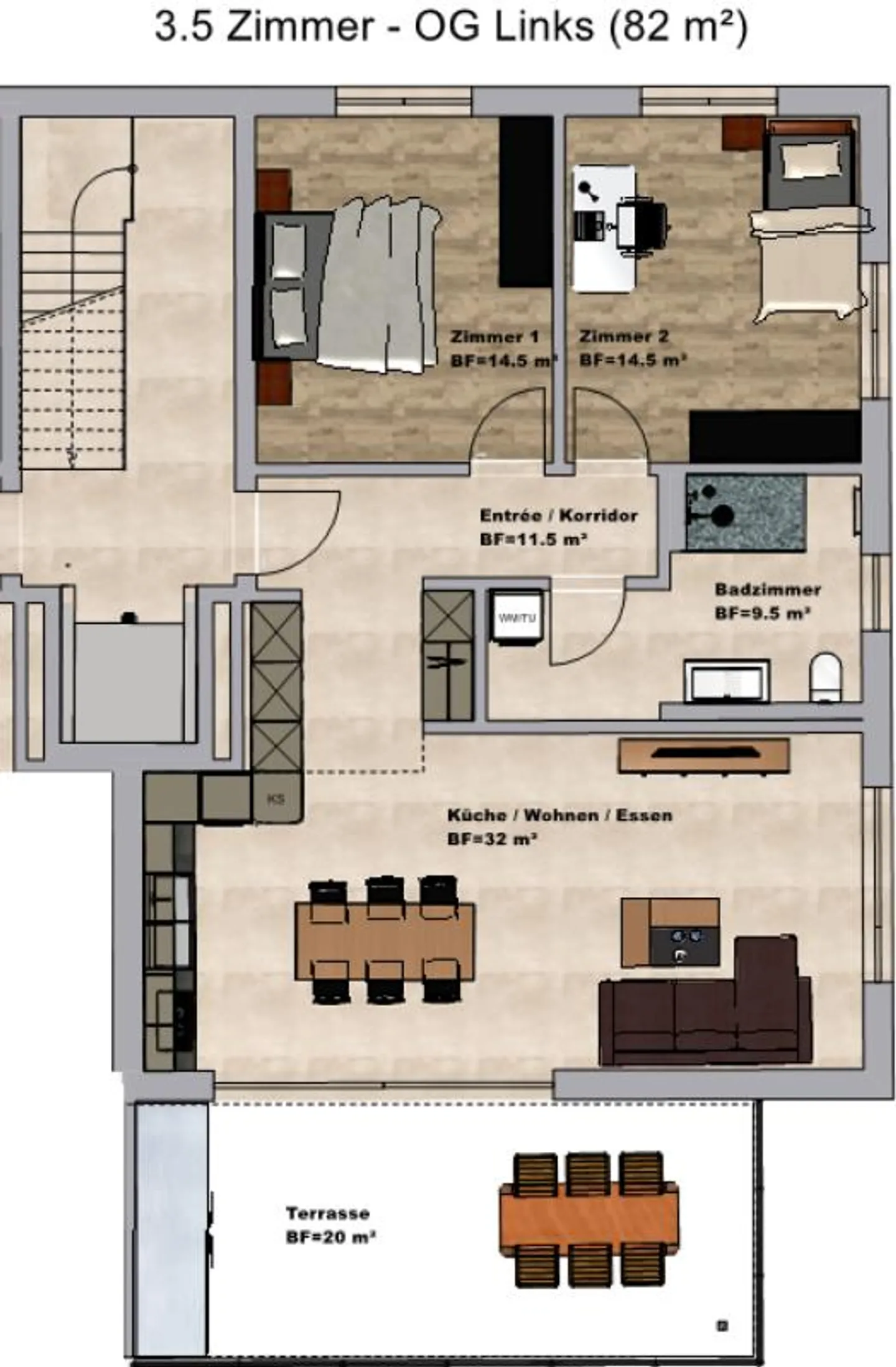 New Construction: 3.5 Room Apartment 1st Floor - Photo 6 of 6