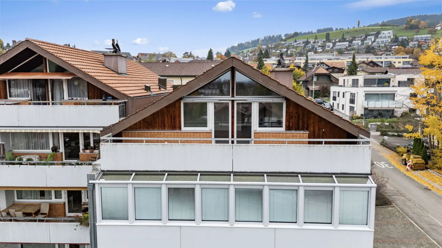 Grosszügige 2-Zimmer-Dachwohnung mit top Aussicht - Foto 12 von 16