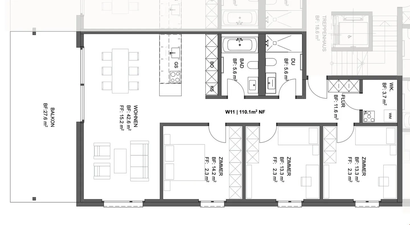4.5-room southeast apartment in a central, quiet location. - Photo 14 of 14