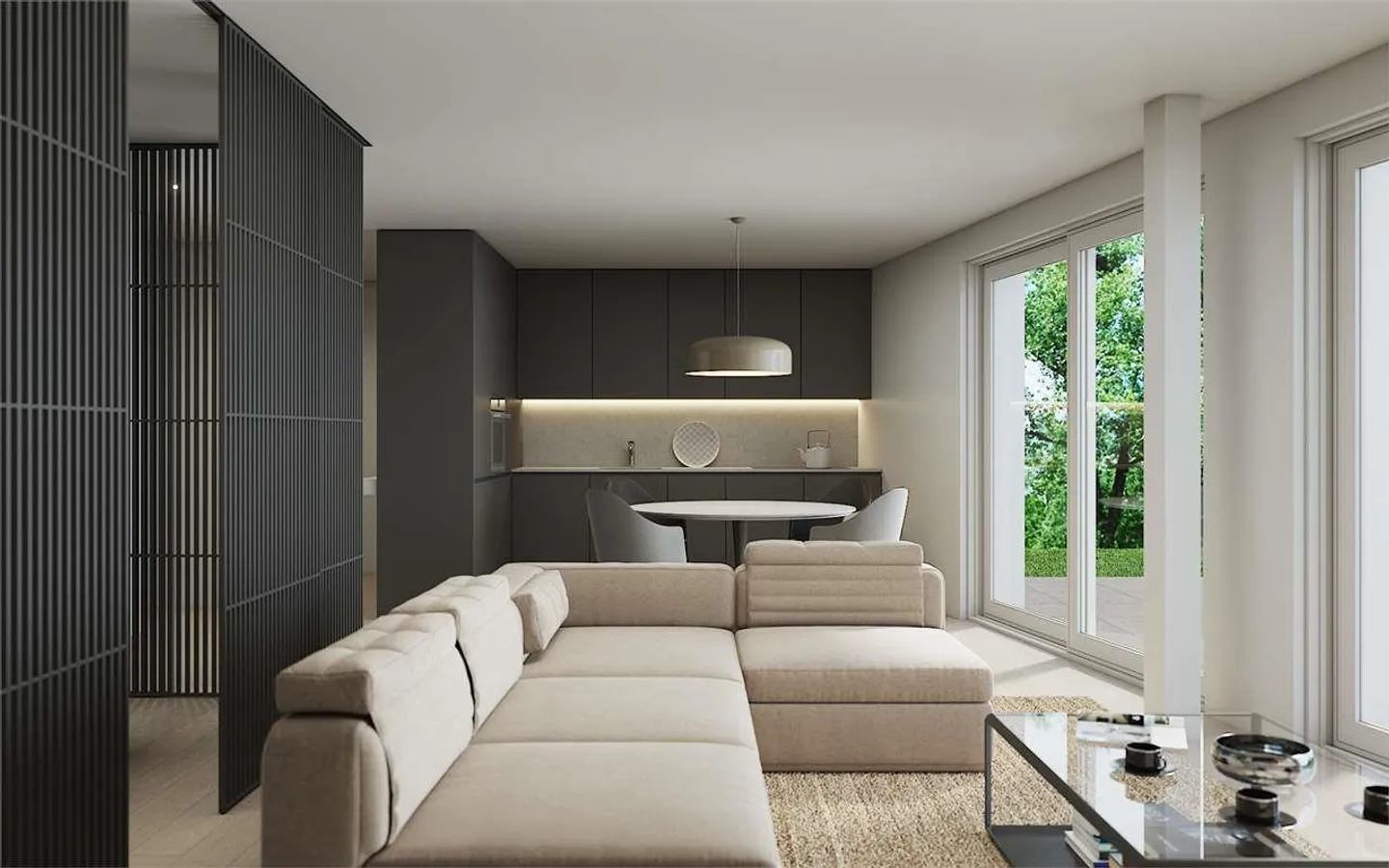 LUGANO: NEUES 3-ZIMMER-WOHNUNG MIT GARTEN - Foto 3 von 7