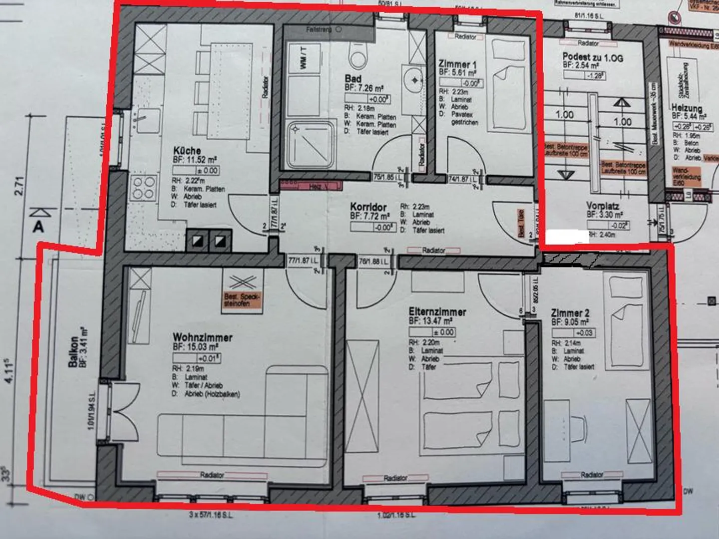 4 Zimmer Wohnung - Foto 2 von 9