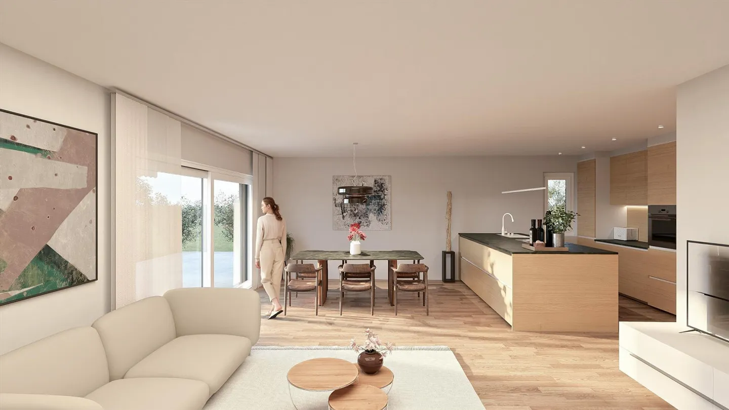 NOUVEAU - Maison jumelée moderne avec un caractère de bien-être - Photo 3 sur 8
