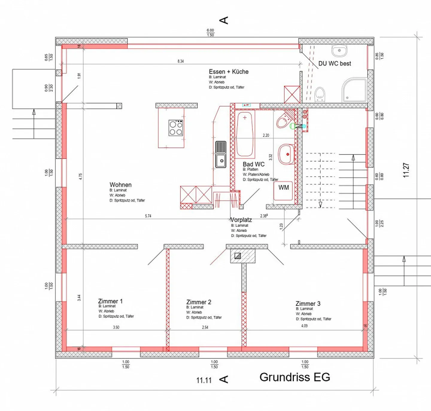 Charmante 4½ Zimmer-Wohnung mit Garten - Foto 10 von 10