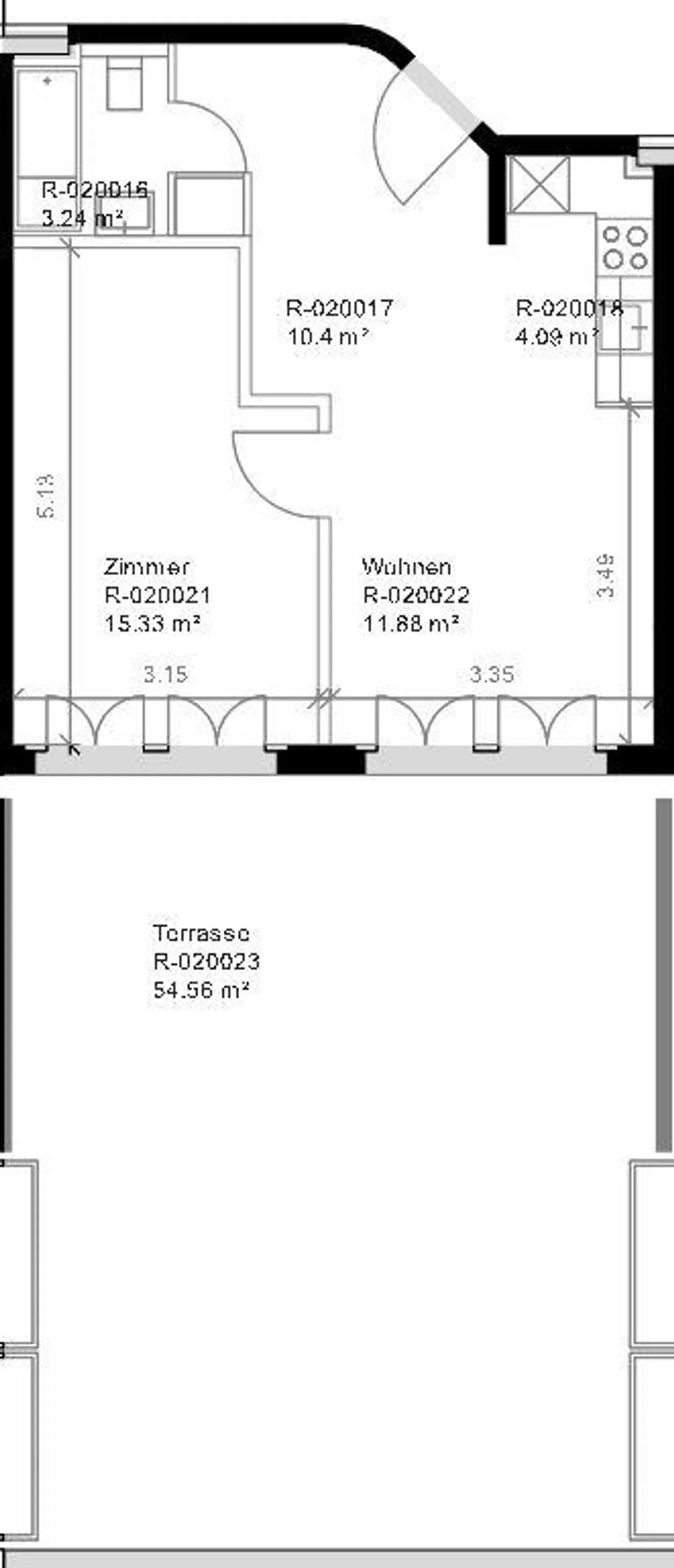 Charmante Wohnung mit Grosser Terrasse - Foto 7 von 7