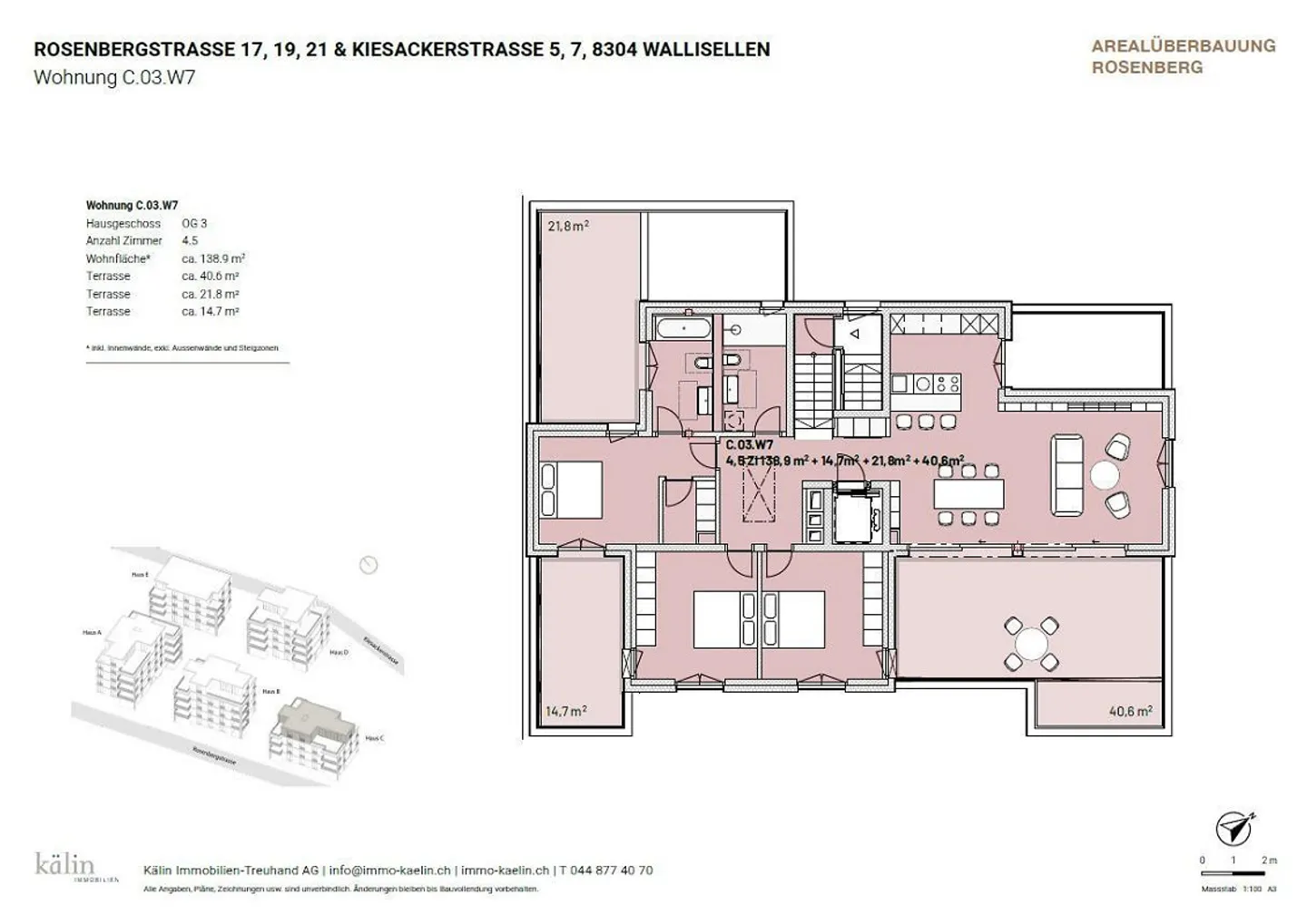Stilvolle Attikawohnung in Wallisellen - Foto 5 von 6