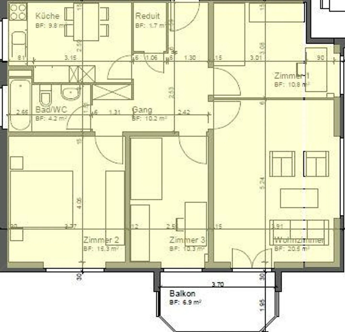Helles Apartment in Zentrumsnähe - Foto 11 von 11