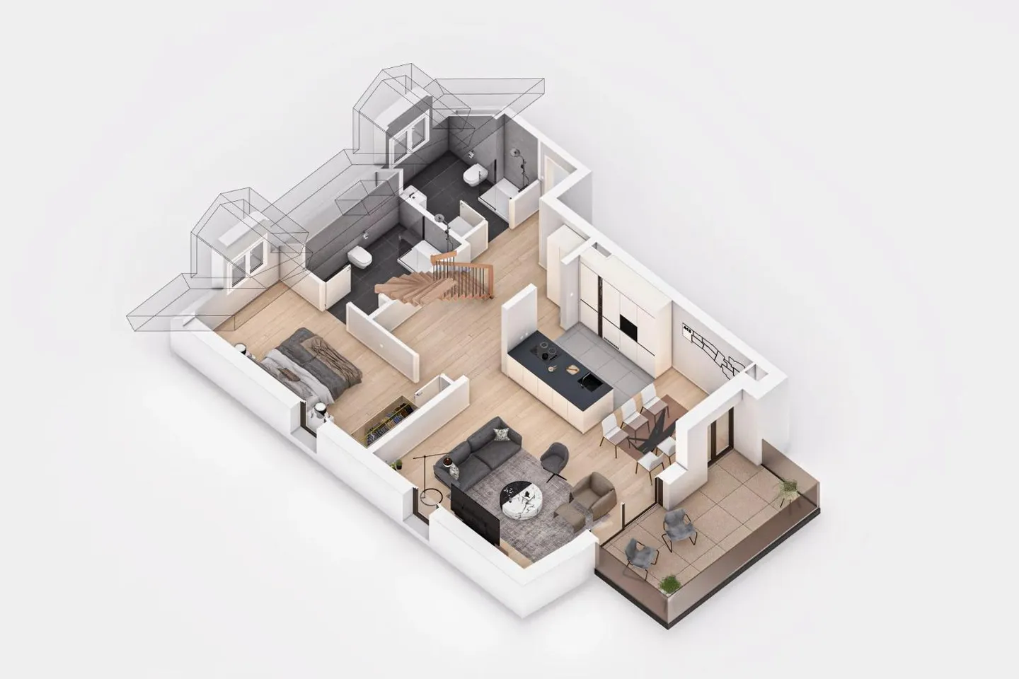 Duplex 4.5 rooms - Photo 9 of 10