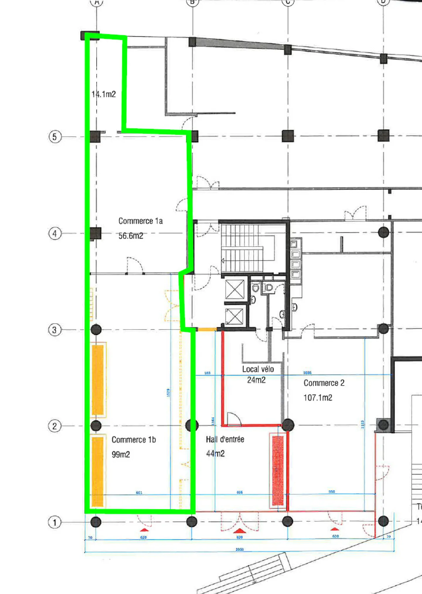 Arco commerciale di 300m2 al piano terra - Centro di Losanna - Foto 2 di 2