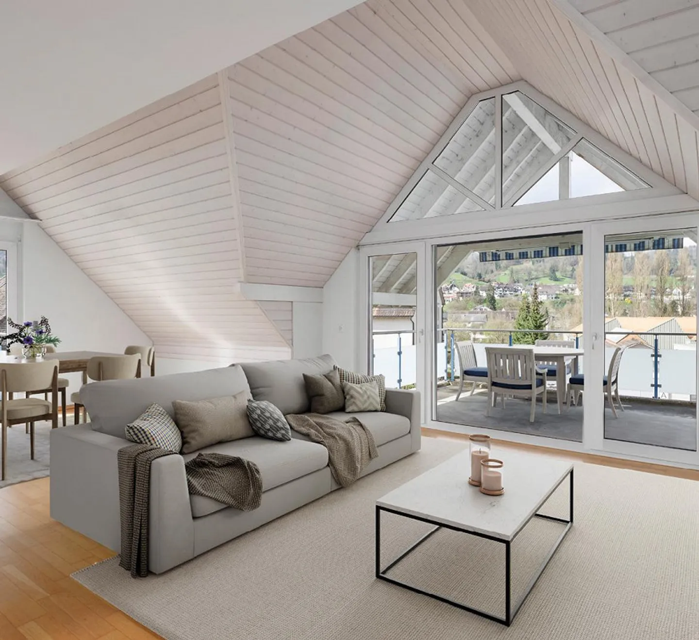 Spacious 5.5-room duplex apartment with balcony in Freienstein-Teufen - Photo 1 of 9