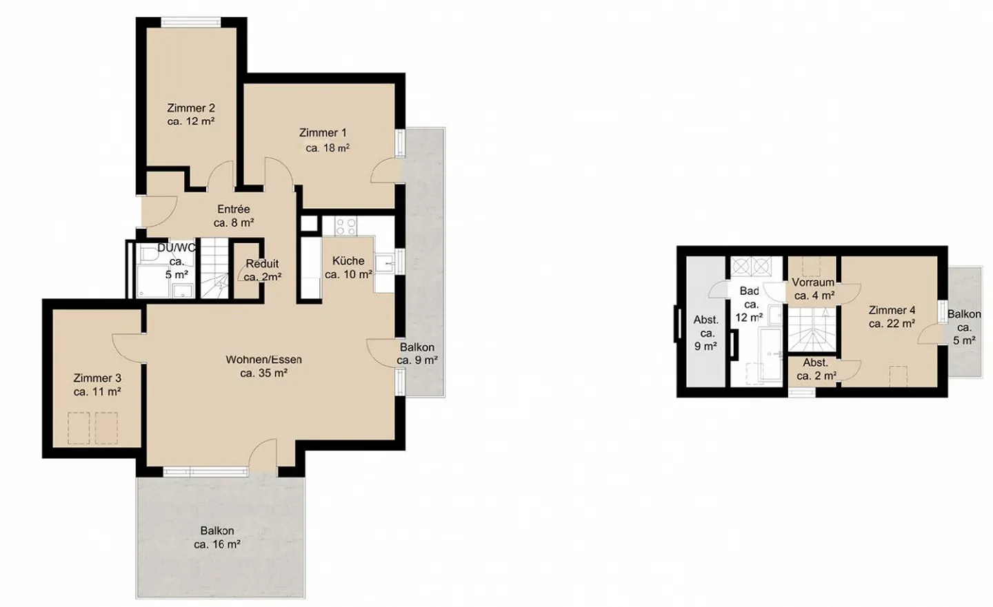 Spacious 5.5-room duplex apartment with balcony in Freienstein-Teufen - Photo 9 of 9