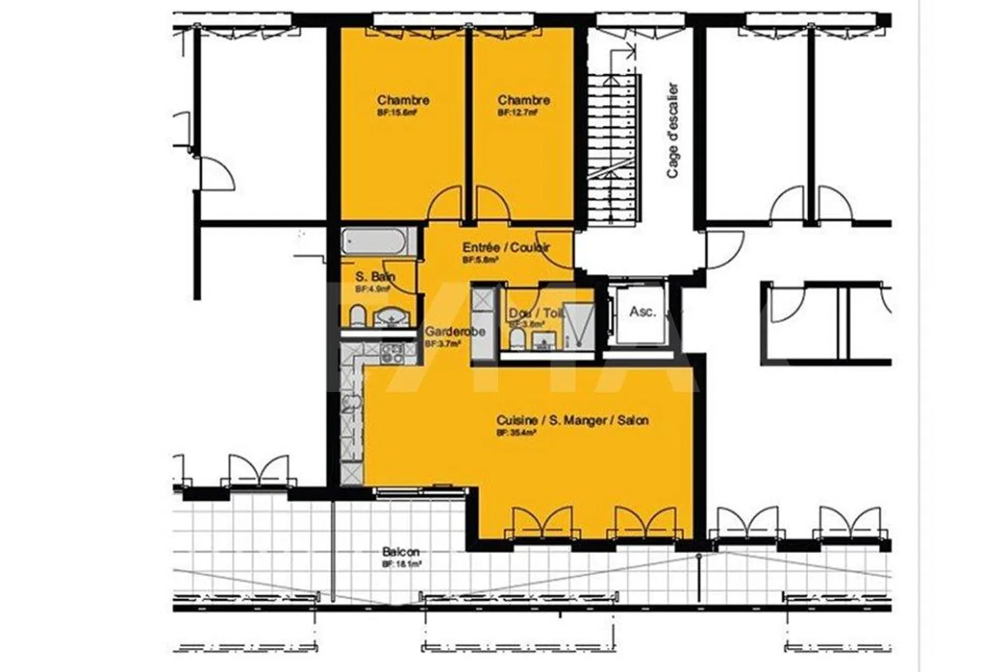 New 3.5-room apartment in the heart of Avenches, first occupant - Photo 3 of 13