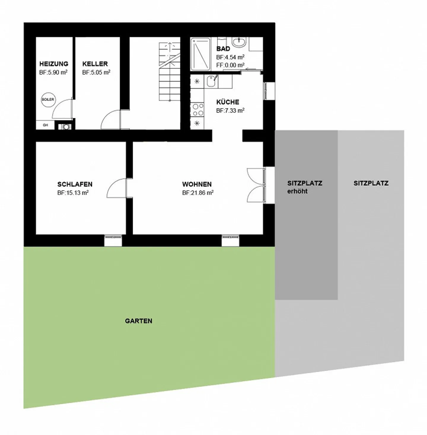 Loft-Style Wohnung mit Garten - Foto 10 von 10