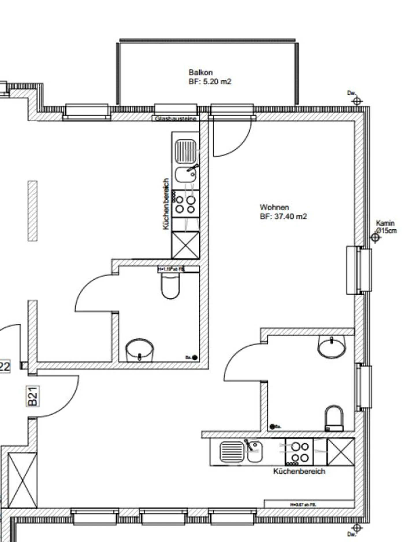 Appartement 1½ pièces proche de la frontière avec beau balcon ouest/sud - Photo 5 sur 6