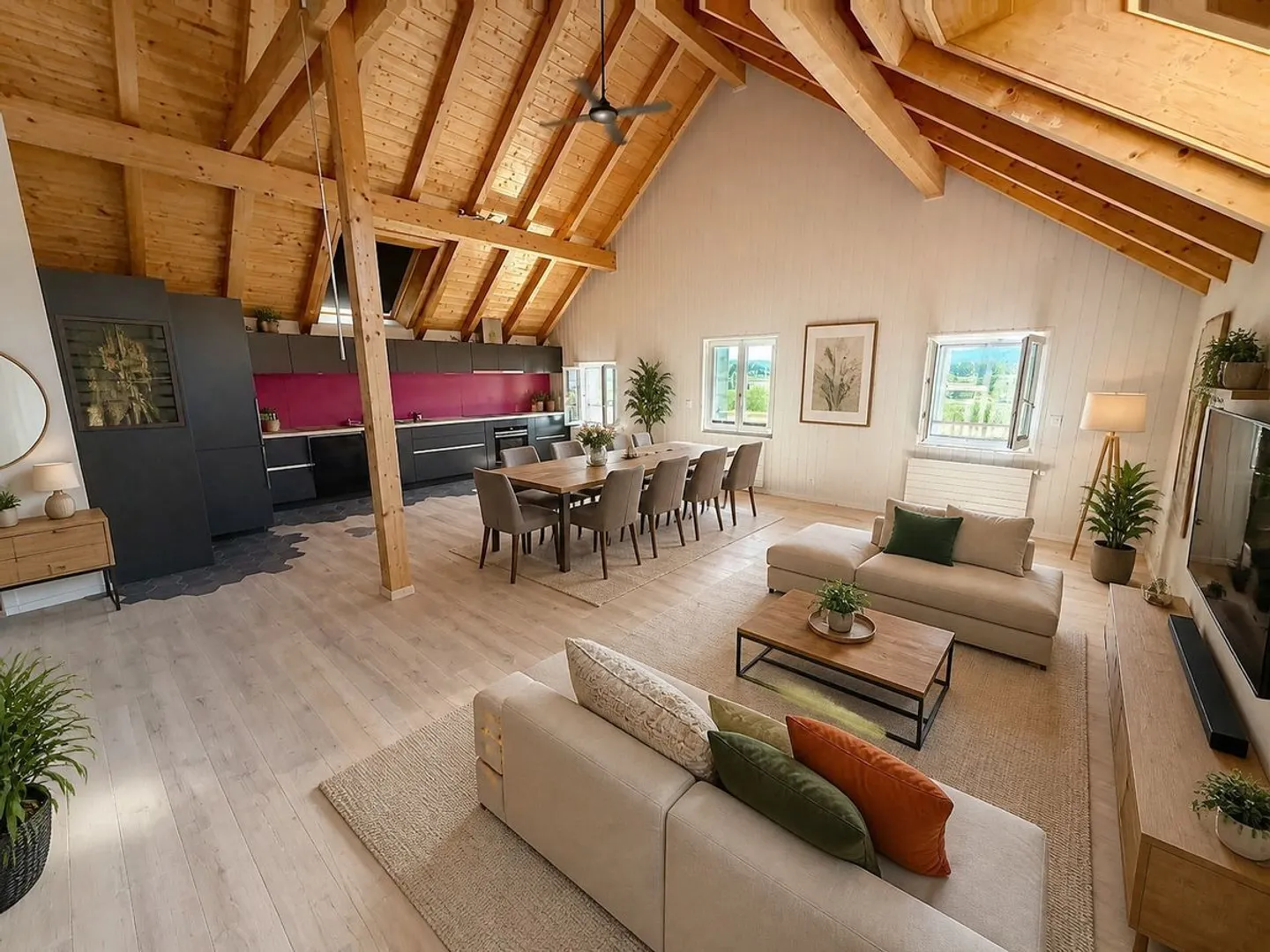 Appartamento affascinante di 4,5 stanze con ingresso separato, giardino privato e vista panoramica - Foto 3 di 11