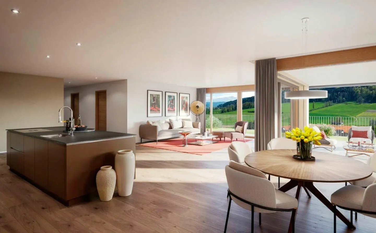 Luxuriöses 4.5-Zimmer-Terrassenhaus - In den Reben - Foto 5 von 13