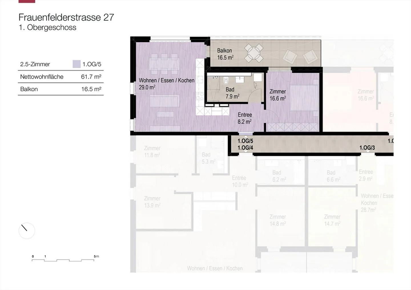 Modern 2.5-room apartment in second occupancy - Photo 5 of 5