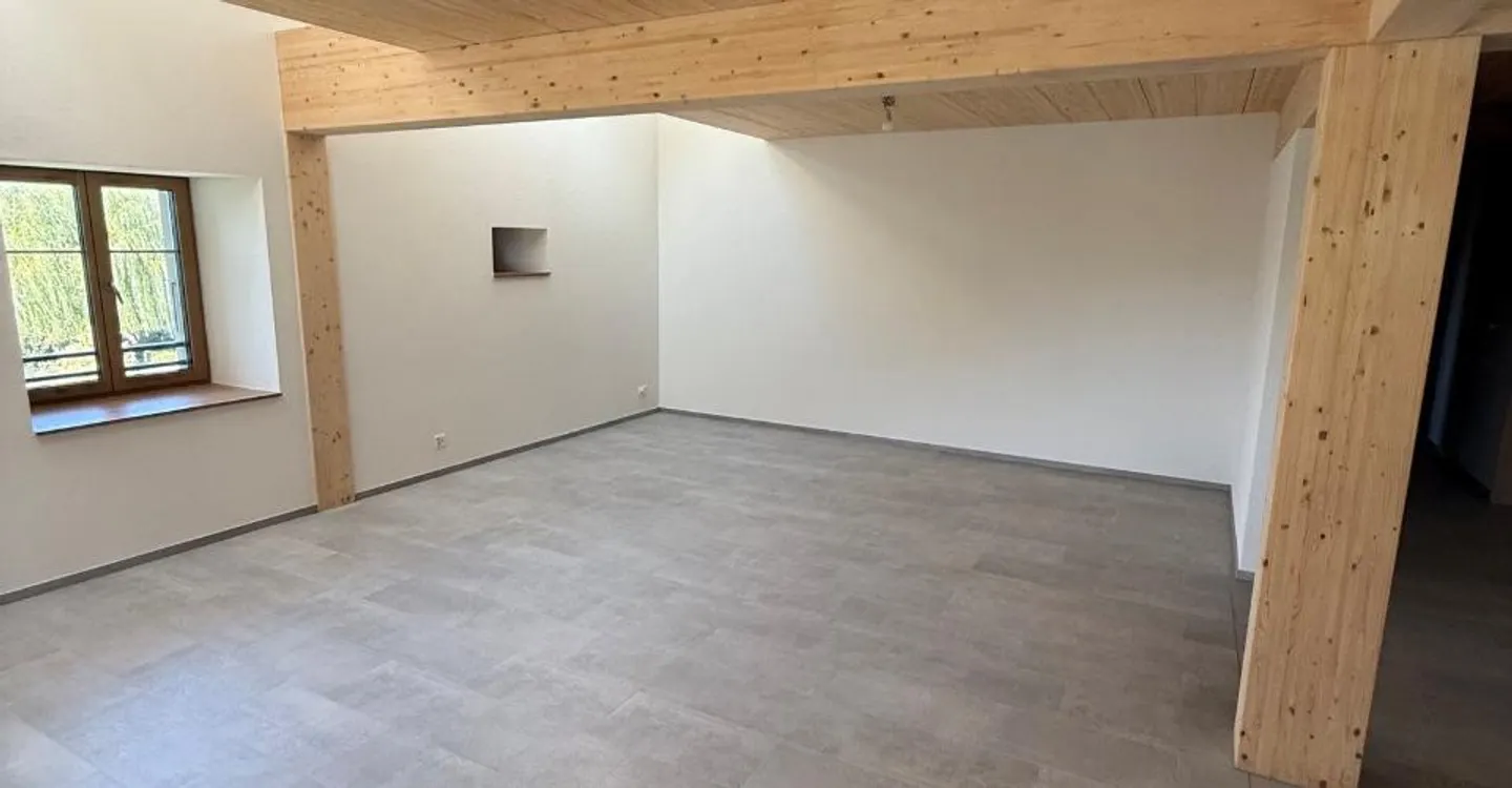 In affitto, magnifico appartamento di 3,5 locali in una fattoria ristrutturata - Foto 4 di 9