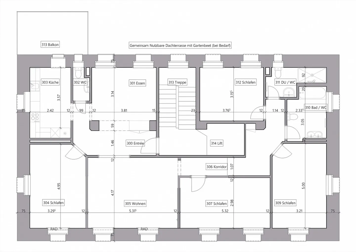 Appartamento 5.5 stanze in posizione centrale - Foto 13 di 13