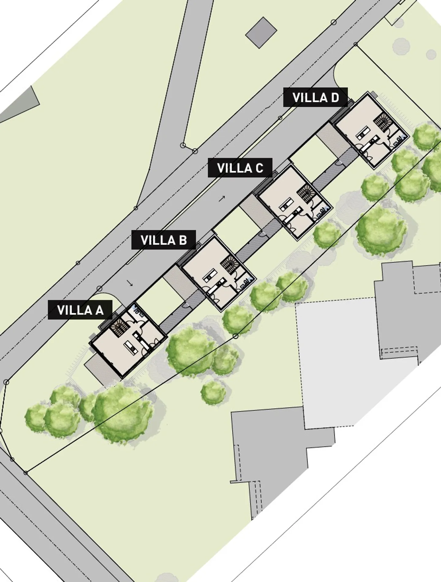 Villa moderna con 159 m2 di superficie utile, 6,5 stanze e 2 posti auto inclusi. Terreno A - Foto 3 di 14