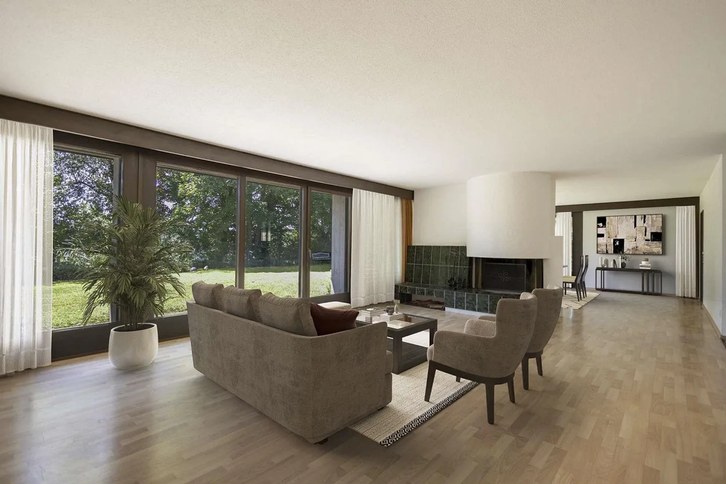 RESERVIERT: Exklusive 6.5 Zimmer-Villa mit Parkanlage und Privatspähre in Watt - Foto 5 von 9