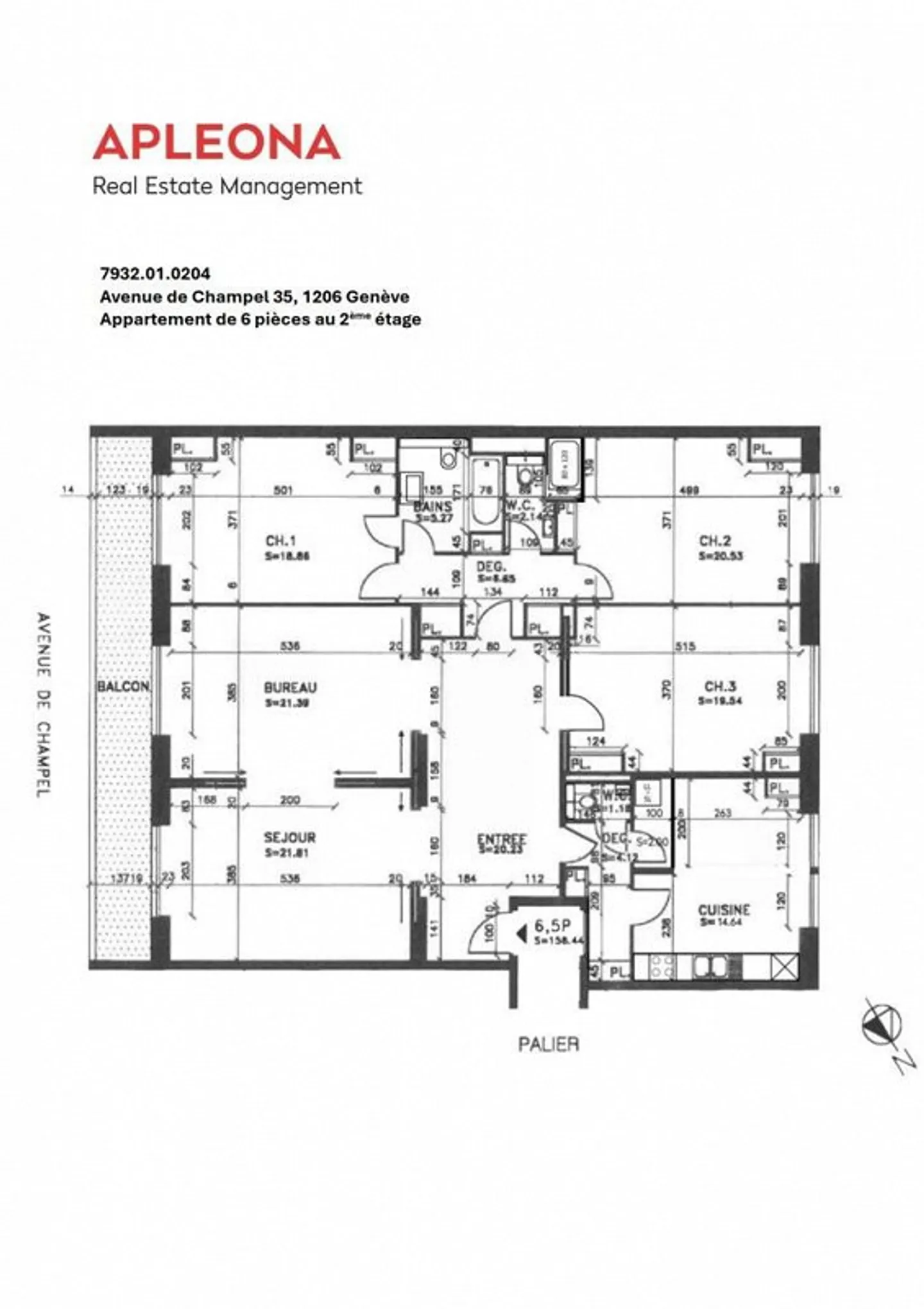 Wunderschöne, vollständig renovierte Wohnung im Herzen von Champel - Foto 12 von 12