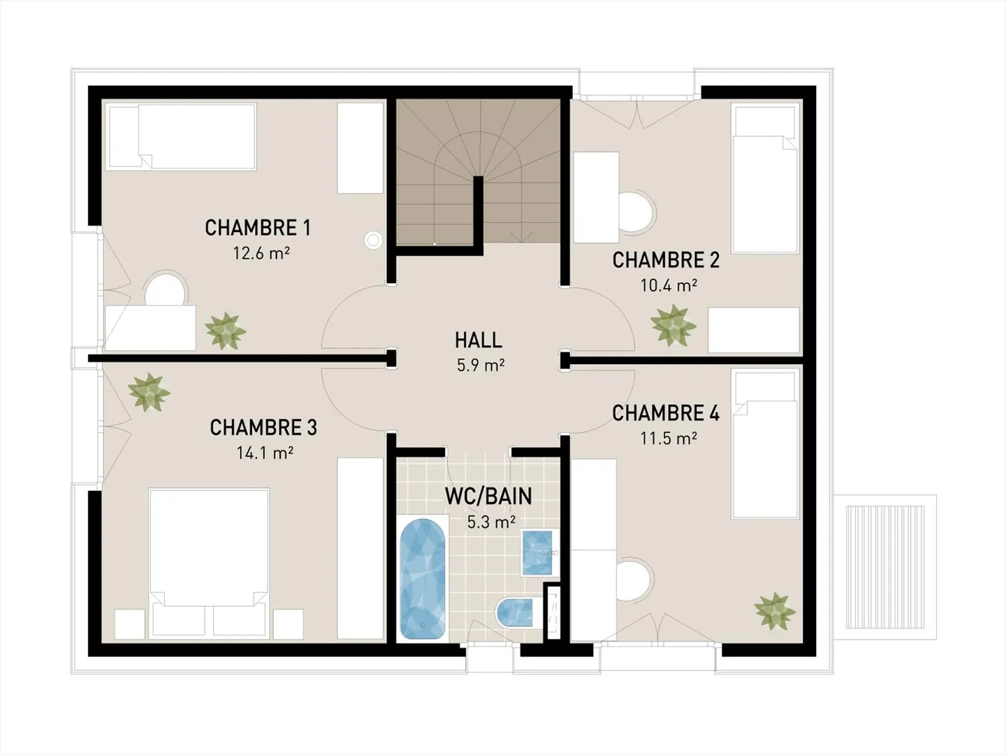 Villa moderna con 159 m2 di superficie utile, 6,5 stanze e 2 posti auto inclusi. Terreno A - Foto 10 di 14