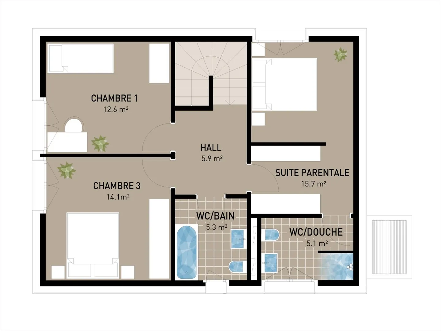Villa moderna con 159 m2 di superficie utile, 6,5 stanze e 2 posti auto inclusi. Terreno A - Foto 11 di 14