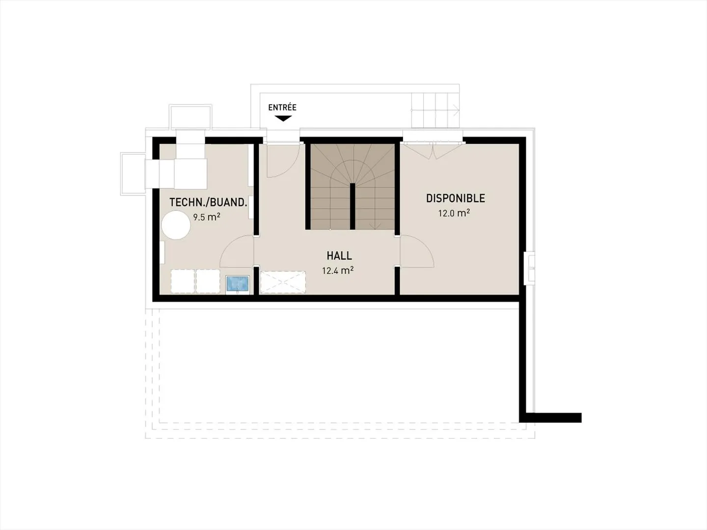 Villa moderna con 159 m2 di superficie utile, 6,5 stanze e 2 posti auto inclusi. Terreno A - Foto 13 di 14