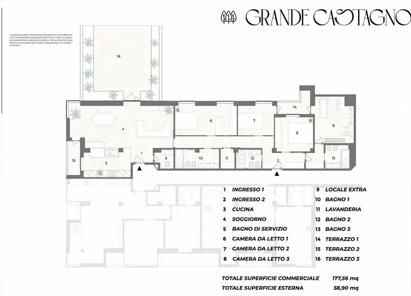 AMPIO APPARTAMENTO 5.5 DI OLTRE 177 MQ A LUGANO CASSARATE - Foto 5 di 5