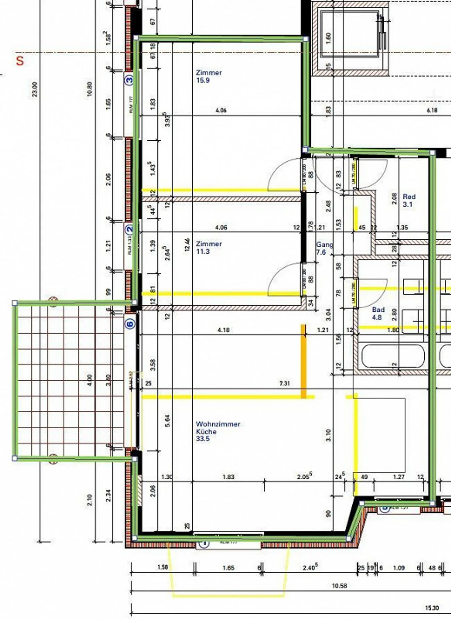 3.5 Zimmerwohnung in Schaffhausen - Foto 7 von 7