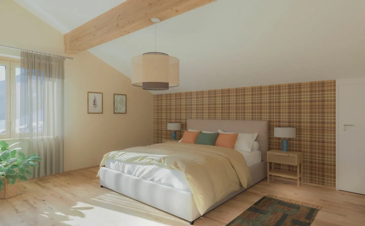 Appartement sous les combles de 4,5 pièces avec gestion dans la Tgesa Romana - Photo 3 sur 8