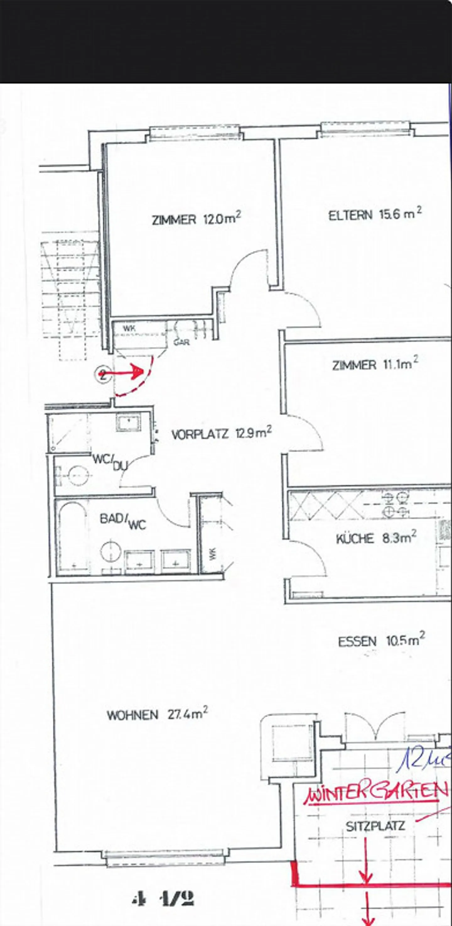 Exklusive 4.5-Zimmer Gartenwohnung mit Wintergarten & Cheminée - Foto 13 von 13