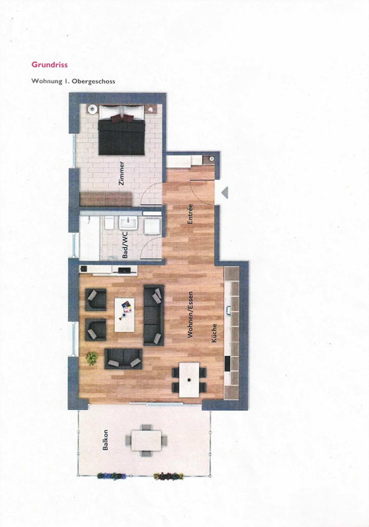 Attractive 2.5-room apartment with a view of the vineyards - Photo 16 of 16