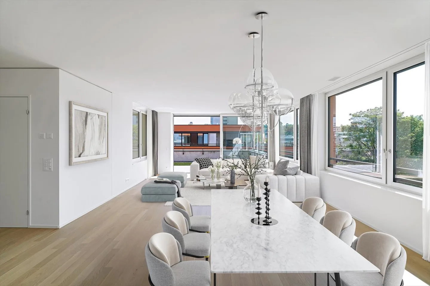 Stylish Penthouse Above the Rooftops of Allschwil - Photo 1 of 9