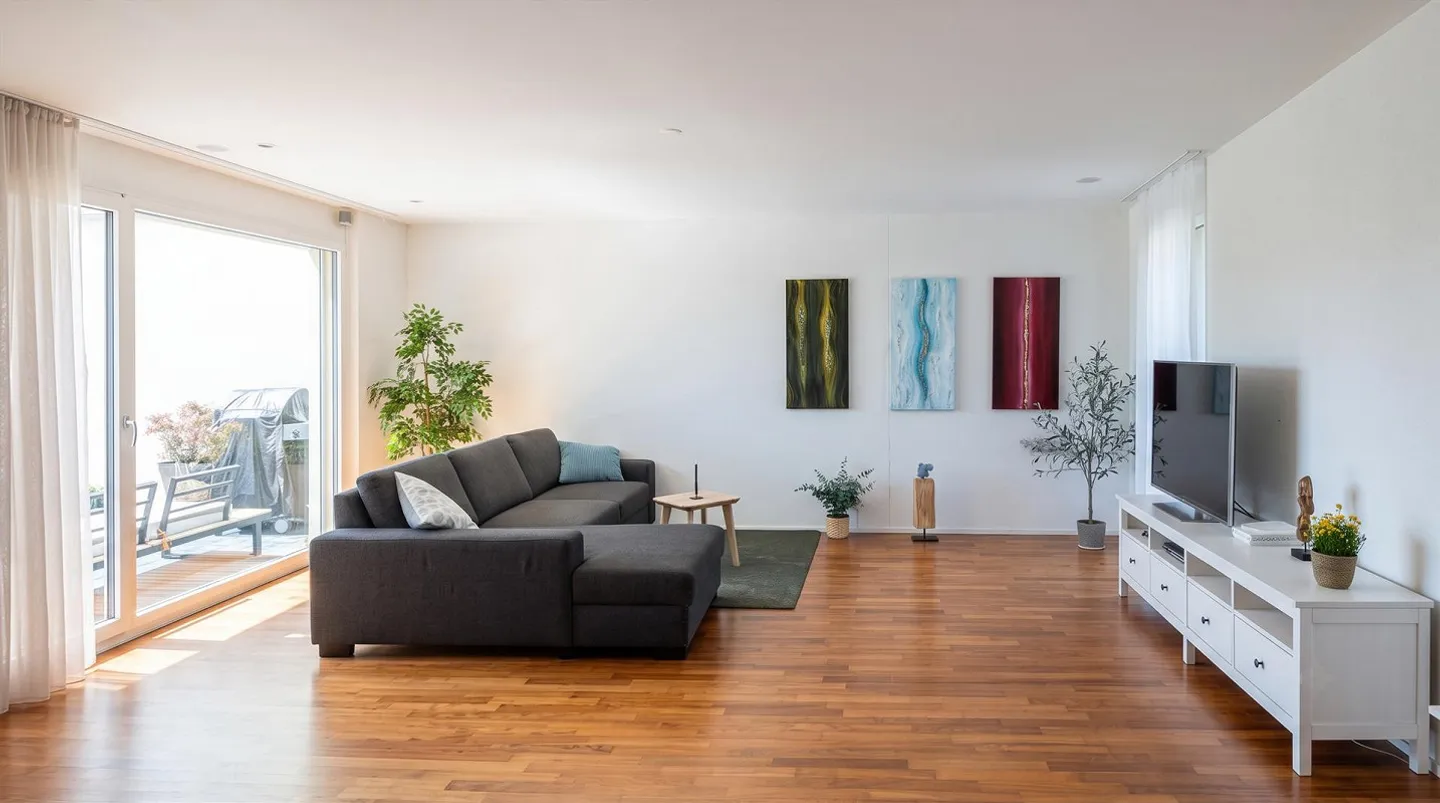 Casa Atrium di 5,5 stanze: Oasi abitativa luminosa con vista sulle montagne - Foto 1 di 11