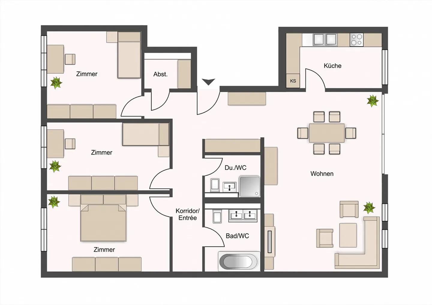 VOTRE NOUVEAU FOYER - APPARTEMENT DE 4,5 PIÈCES À GREIFENSEE - Photo 12 sur 12