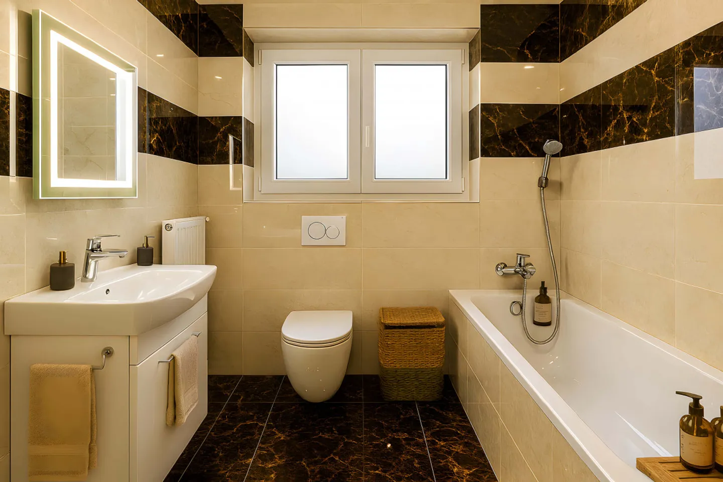 Chices Appartement mit Marmor - Foto 5 von 5