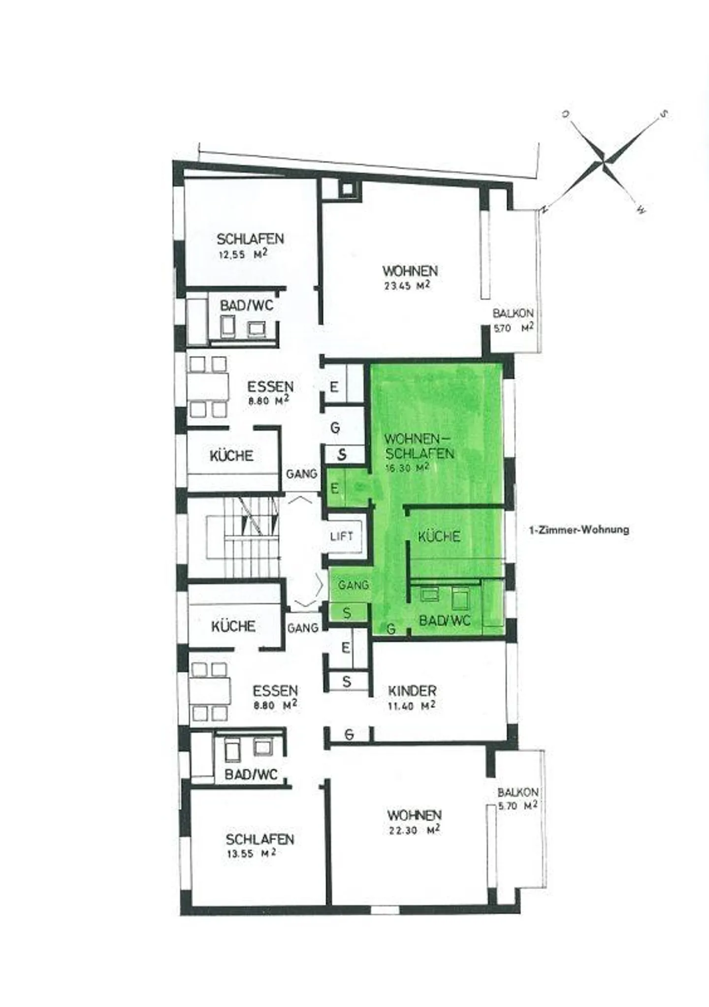 Appartement spacieux dans un emplacement central - Photo 6 sur 6