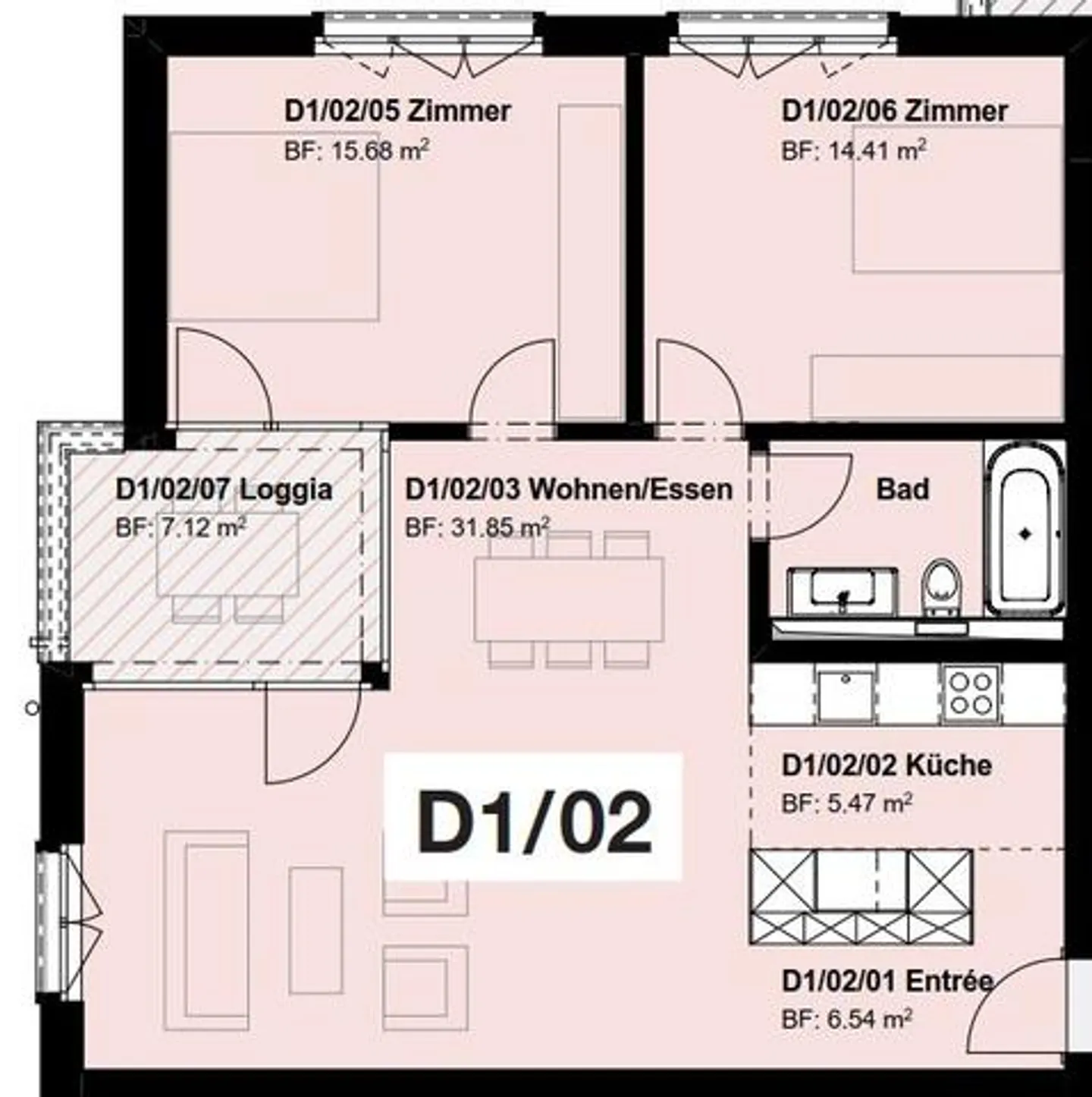 Modern 3.5-room apartment for rent in Mettmenstetten - Photo 9 of 9