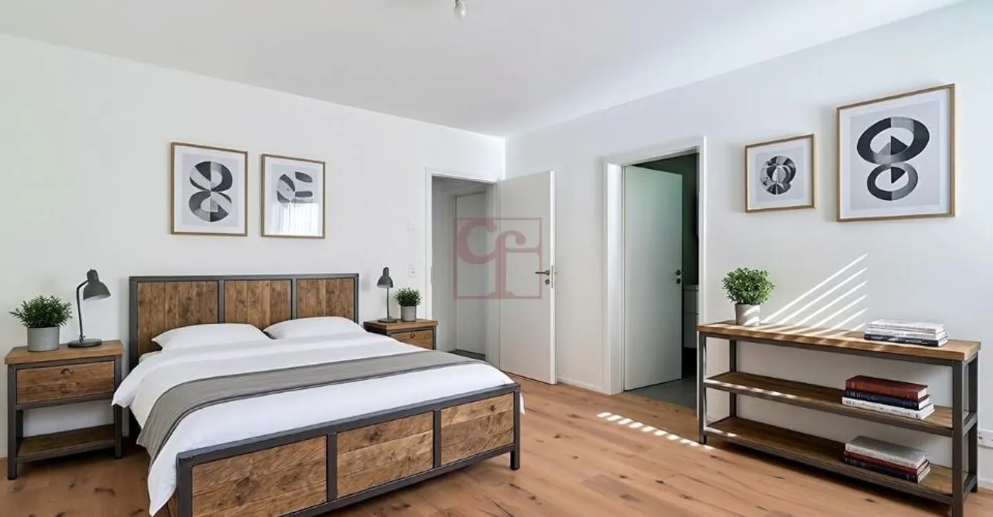 Appartement neuf de 4,5 pièces à 10 min de Fribourg - Foto 4 di 10