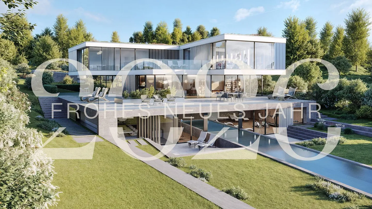 Exklusive Neubauvilla am Vierwaldstättersee mit privatem Bootshaus - Foto 1 von 5