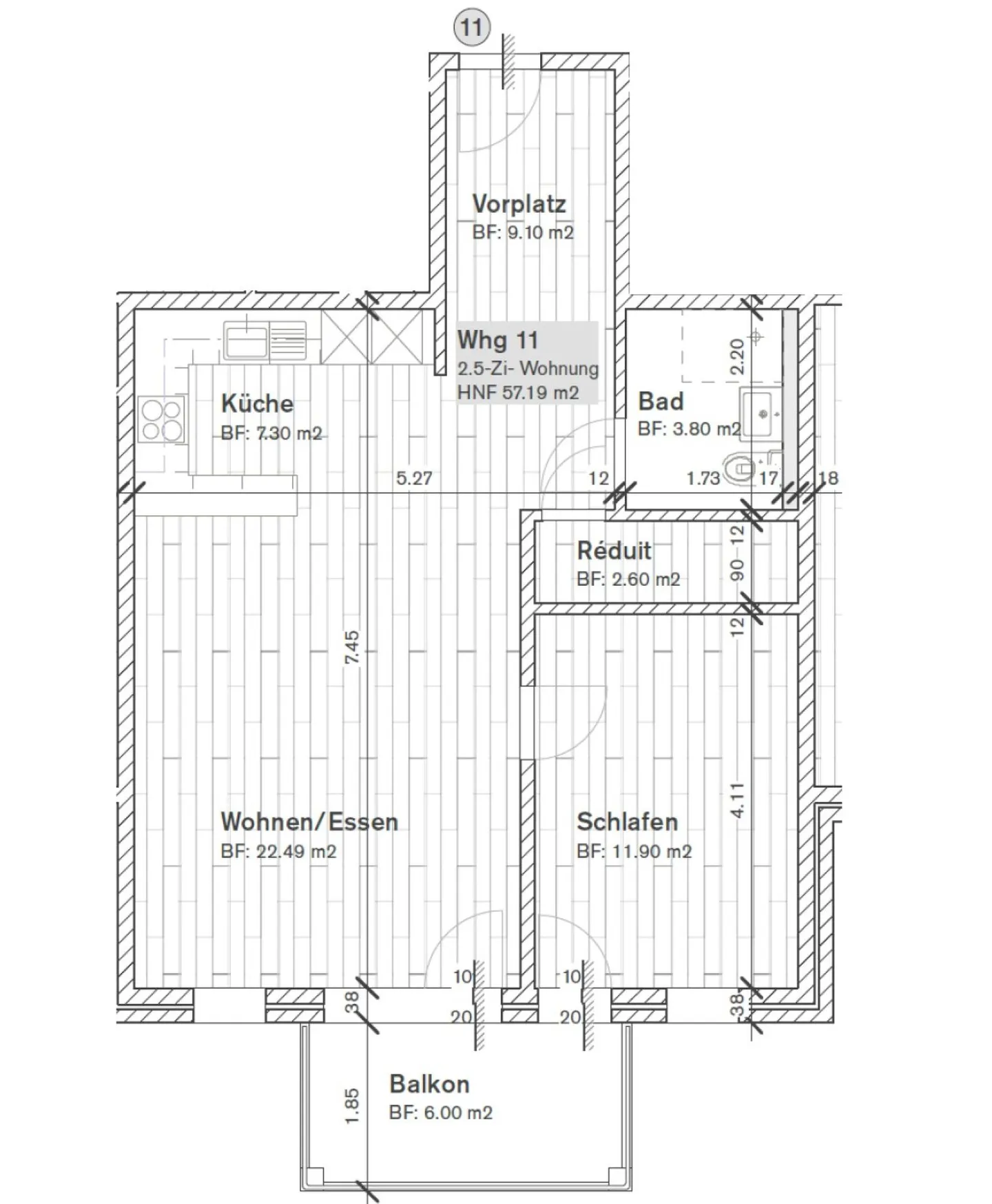Helle 2.5-Zimmerwohnung für Senioren - Foto 8 von 8