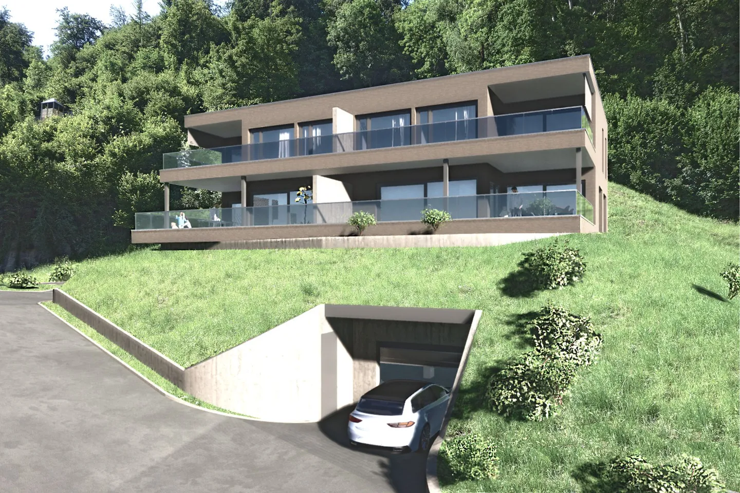 Nouveau projet de construction "Pilatusblick" maison semi-détachée - Photo 1 sur 3