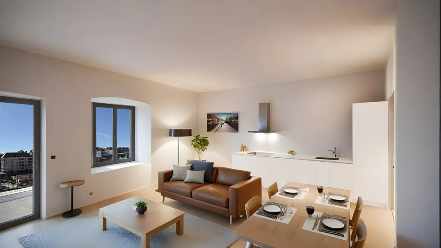 Appartamento con 3,5 stanze e balcone - Foto 4 di 8