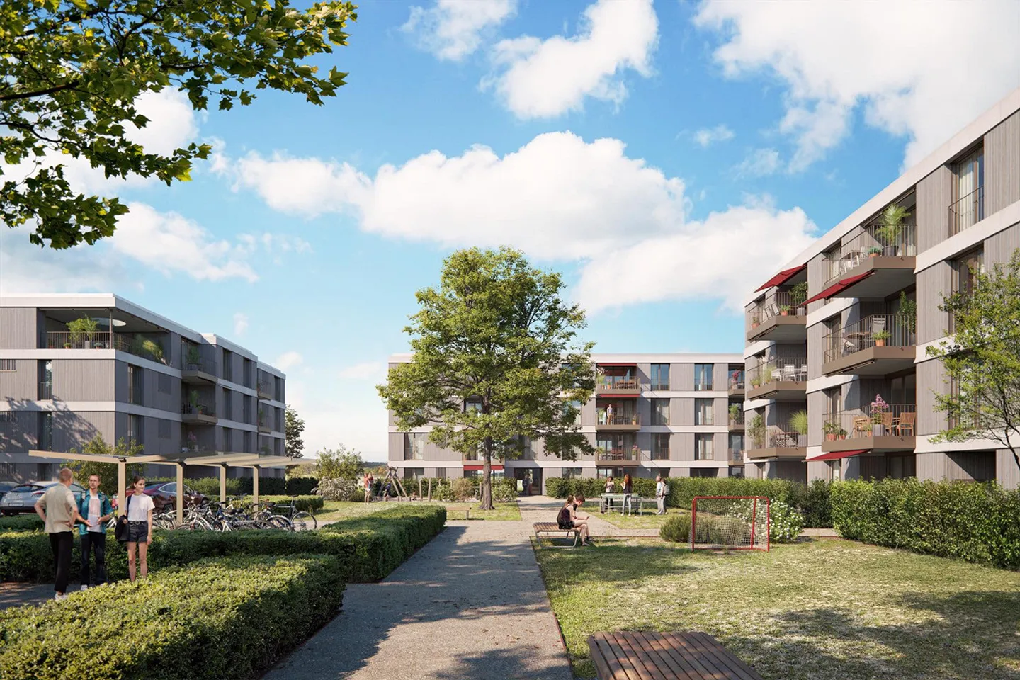 Moderno, luminoso appartamento di 2,5 stanze in una zona verde con posizione soleggiata e vista! - Foto 7 di 7