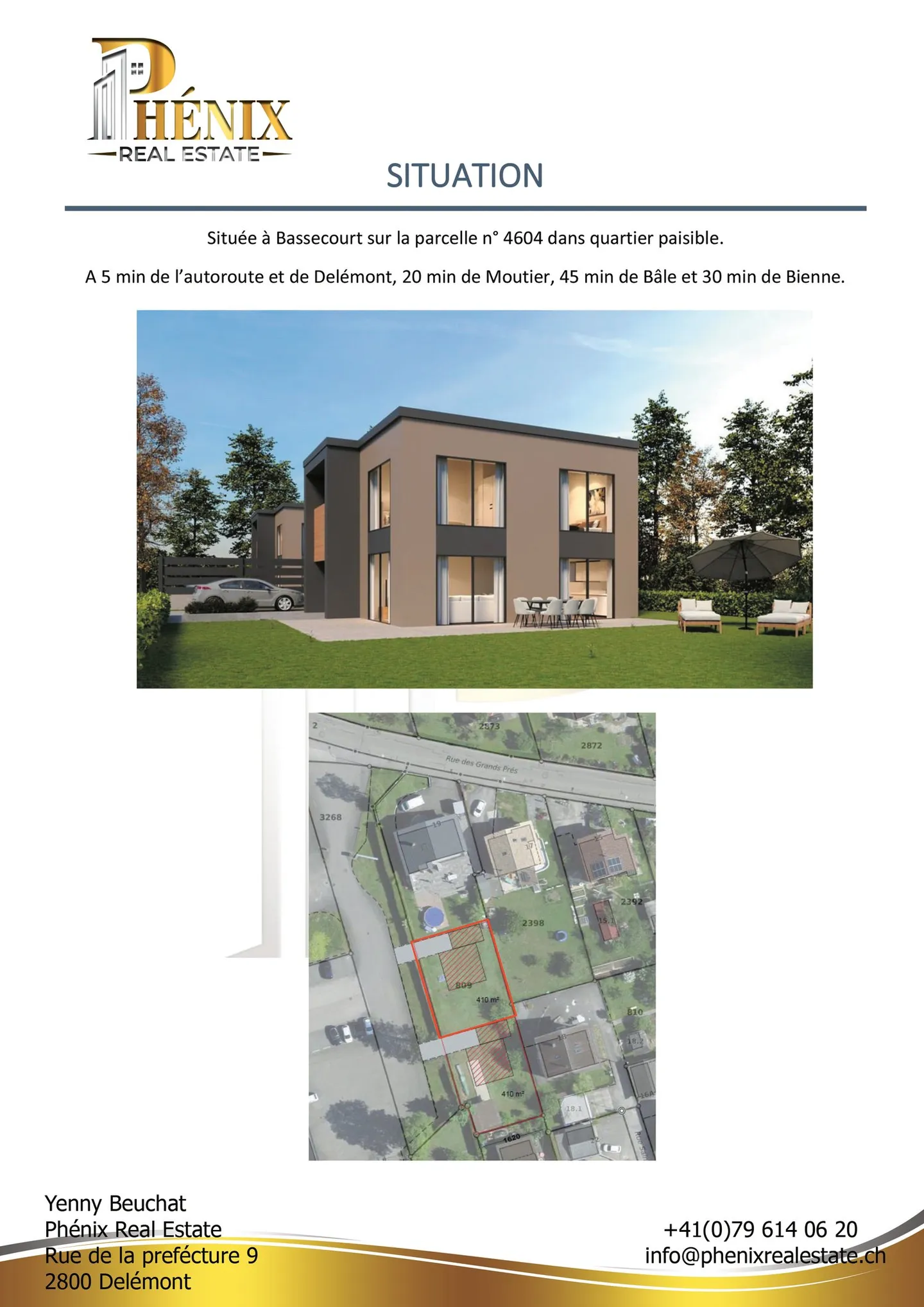 Moderne Einfamilienvilla in Bassecourt - Foto 2 von 13