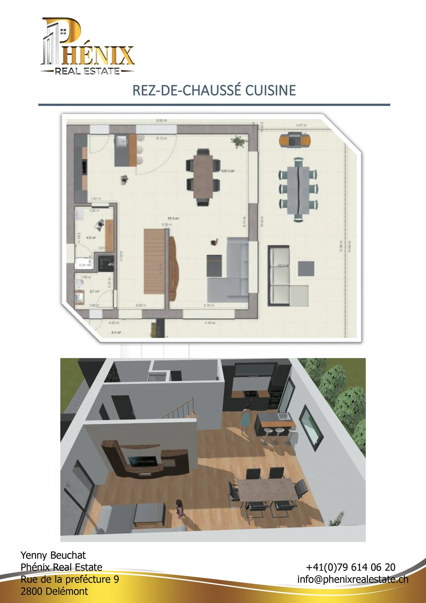 Moderne Einfamilienvilla in Bassecourt - Foto 3 von 13